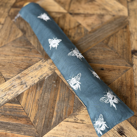 'Bea’s Bee' Pure Linen Drawstring Baguette Bag - 65cm x 14cm