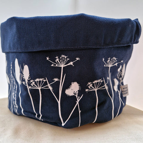 'Hedgerow' Canvas Storage Pot - Large