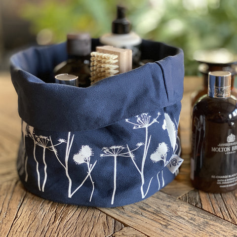 'Hedgerow' Canvas Storage Pot - Large