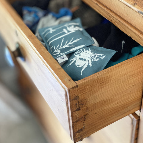 'Meadow' Pure Linen Lavender Bags