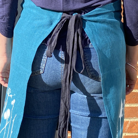 'Hedgerow' Pure Linen Classic Apron