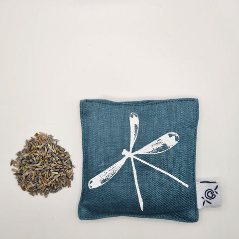 'Damselfly' Pure Linen Lavender Bags