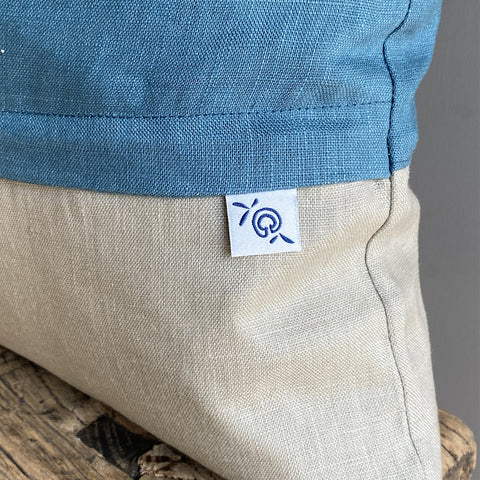 'Bea’s Bee' Pure Linen Cushion 'Duo'