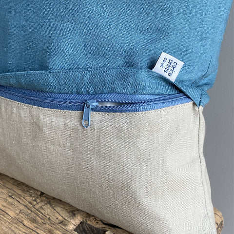 'Daisy' Pure Linen Cushion 'mono'