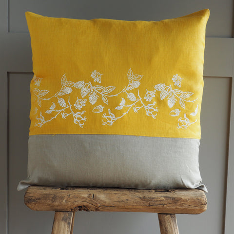 'Forage' Pure Linen Cushion 'Duo'