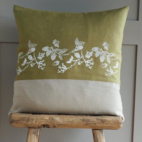 'Forage' Pure Linen Cushion 'Duo'