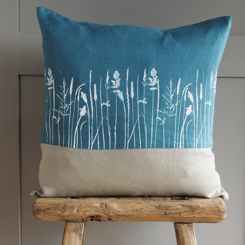 'Meadow' Pure Linen Cushion 'Duo'