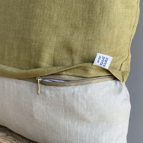'Bea’s Bee' Pure Linen Cushion 'Duo'