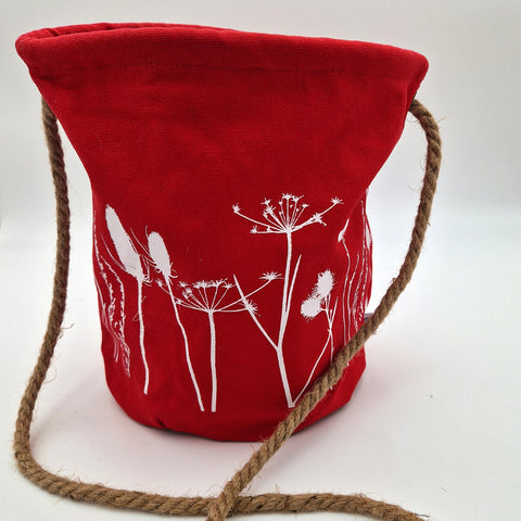 'Hedgerow' Canvas Bucket Bag