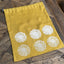 'Daisy' Pure Linen Drawstring Bread Bag - 35cm x 45cm
