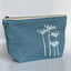 'Cow Parsley Cluster' Pure Linen Cosmetic Bag