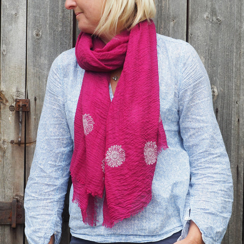 'Daisy' Scarf - Super soft cotton mix