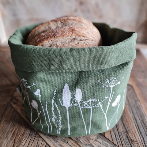 'Hedgerow' Canvas Storage Pot - Large
