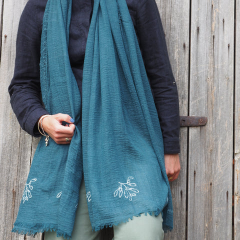 'Mistletoe' Scarf - Super soft cotton mix