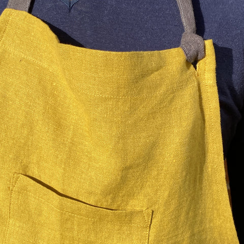 'Hedgerow' Pure Linen Classic Apron