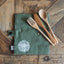 'Daisy' Picnic Set - Beech Knife, Fork, Spoon in wrap