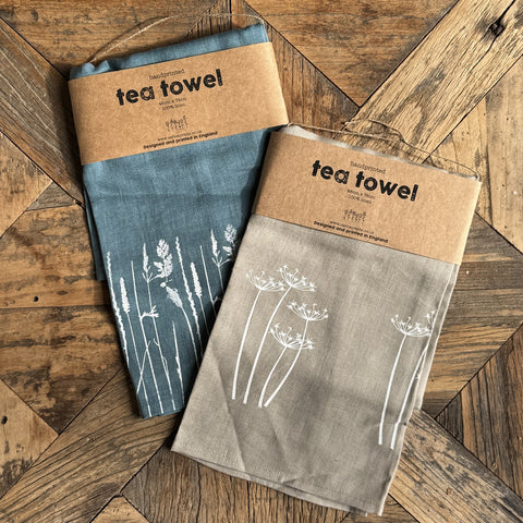 'Meadow' Pure Linen Tea Towel