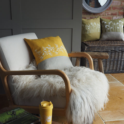'Forage' Pure Linen Cushion 'Duo'