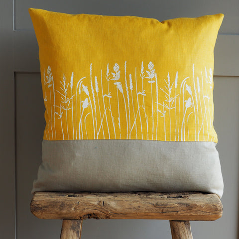 'Meadow' Pure Linen Cushion 'Duo'