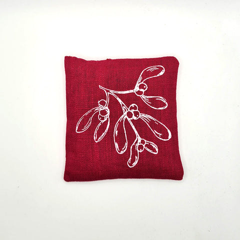 'Mistletoe' Pure Linen Lavender Bag