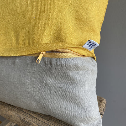 'Forage' Pure Linen Cushion 'mono'